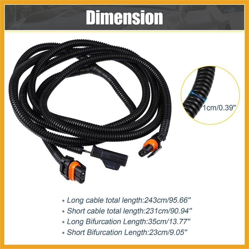 Partuto Fog Light Wiring Harness Kit 56045501AC for Dodge for