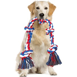 Juguetes para Perro Grande, Cuerda para Masticar Perros 5 Nudos (86 cm)                                                                               