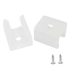 NGeGe 100Pcs LED Neon Mounting Clips Mounting Bracket Support with M3x12mm Screw,for 8mm to 10mm LED Neon Strip Lighting(H-010)