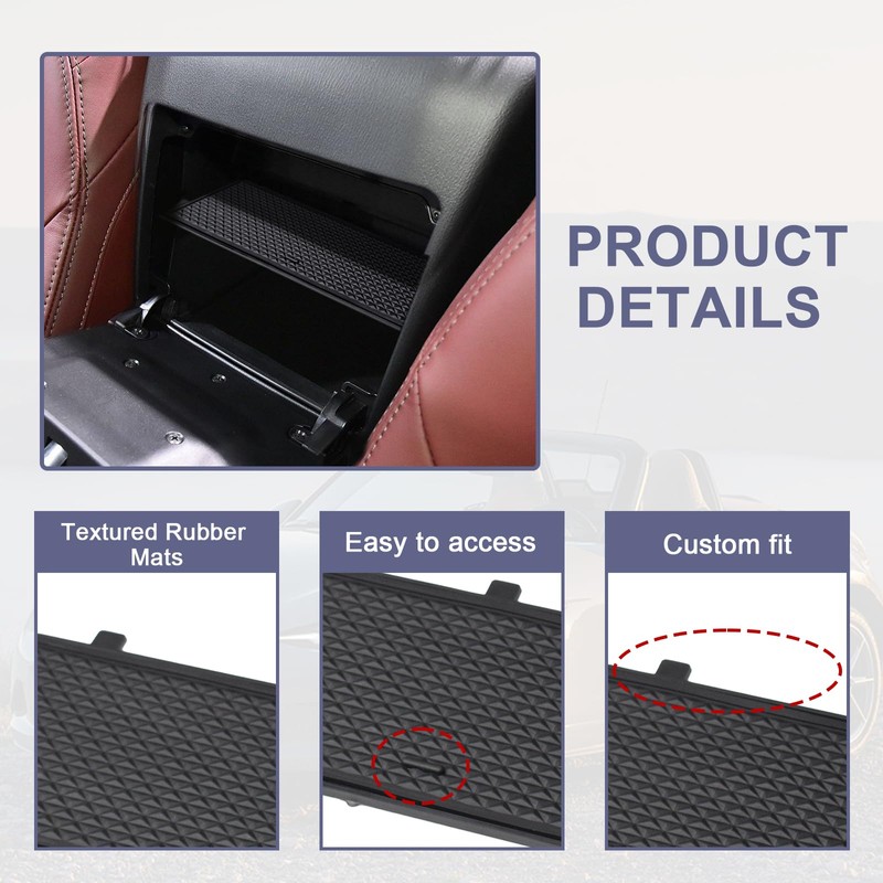 RUNROAD Center Console Organizer Dividers Compatible with Mazda MX-5 RF