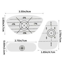 AIMALL Golf Strike Ball Stickers - 3-in-1 Impact Label Tape for Accurate Swing Analysis, Blue Marking for Better Ball Striking, Easy Application & Removal