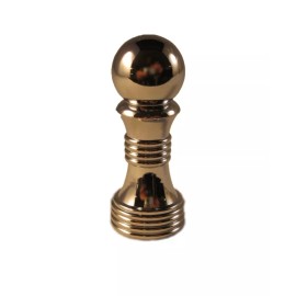 Lite Accents Lamp Finial-BALL ON BASE-Chrome Finish, Highly detailed machined metal,FS