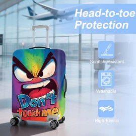 ANNA QUEEN Travel Luggage Cover Suitcase Protector Suitcase Cover Anti-Scratch,Stretchable Bag Cover Washable Durable Polyester with Elastic Hem with Zipper Closure