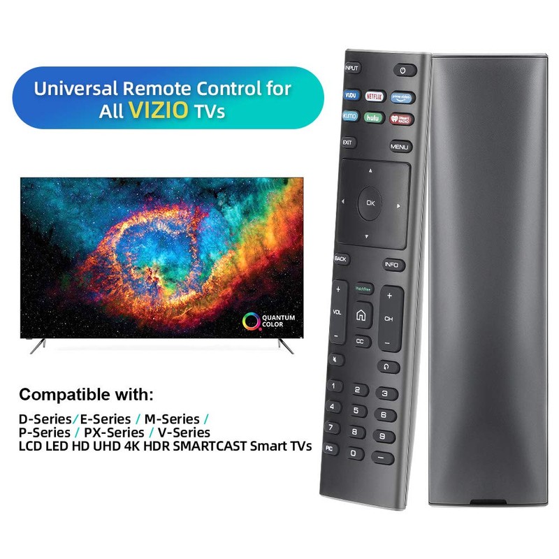 Universal Remote Control, XRT136 for VIZIO All LED LCD HD