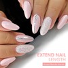 240PCS Short Almond Nail Tips - Soft Gel Extensions -