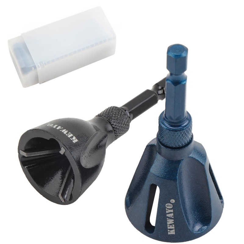 KEWAYO All Thread Deburring Tool, with Tungsten Carbide Blade, Deburring