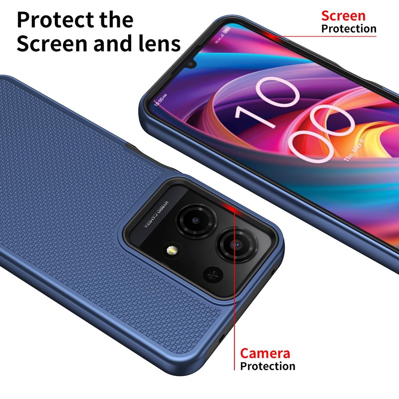WODAF for TCL K32/K33 5G Case, with Screen Protector, Dual