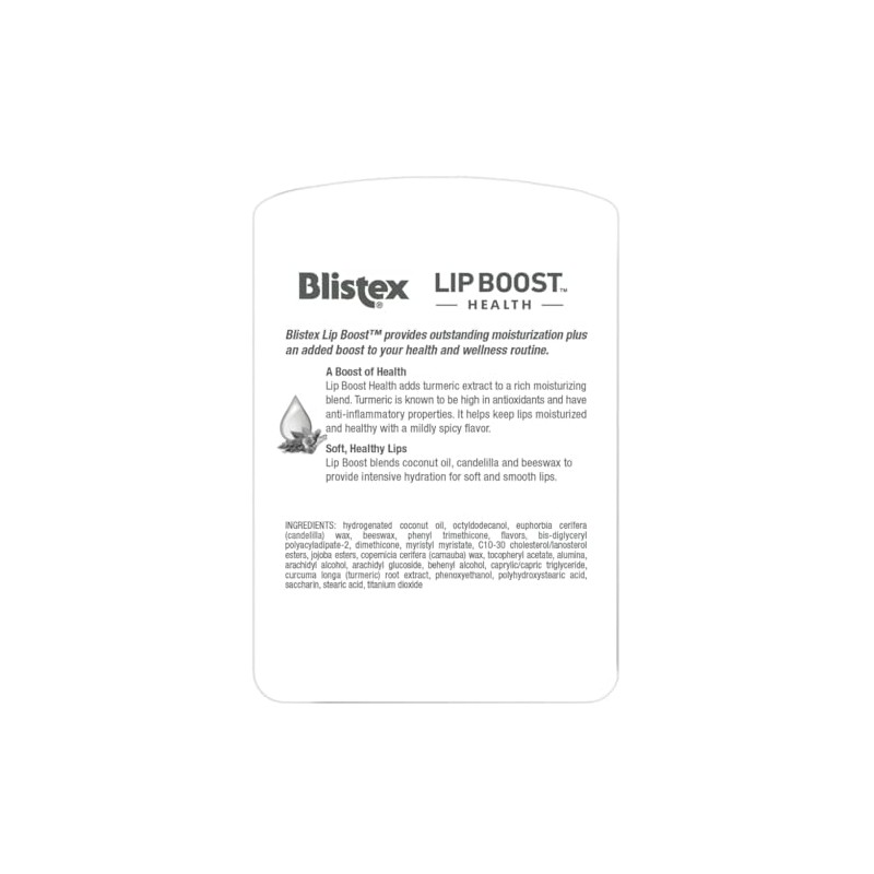Blistex Lip Boost Health Intensive Hydration Tumeric Moisturizer (2 Pack)