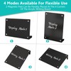 2PCS Black Acrylic Weekly Dry Erase Board with Stand for