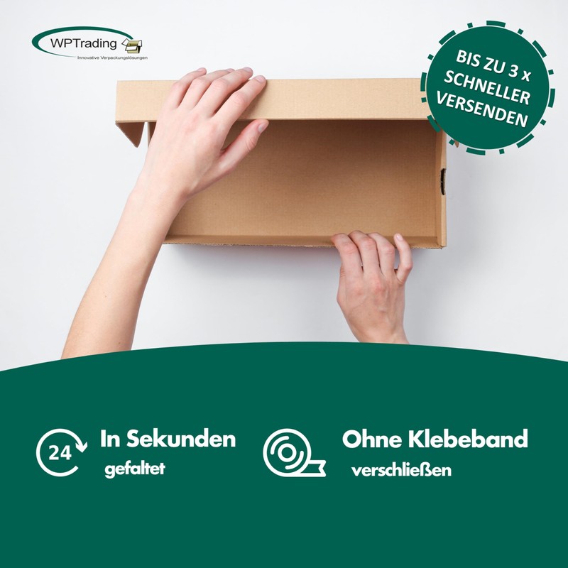 WPTrading - Pack of 50 DHL Small Parcel Cardboard Single