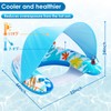 LAYCOL Adult Inflatable Pool Chair with Canopy, Ergonomic Headrest, Cup