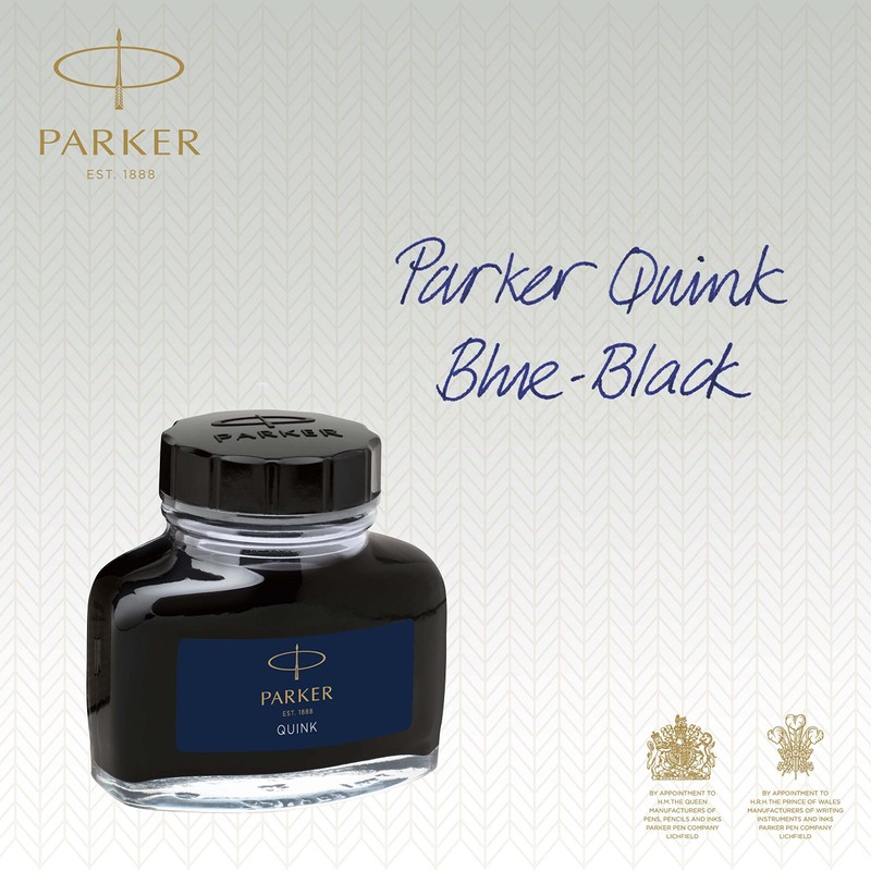 Parker Quink Fountain Pen Ink in Ink Pot in Blister