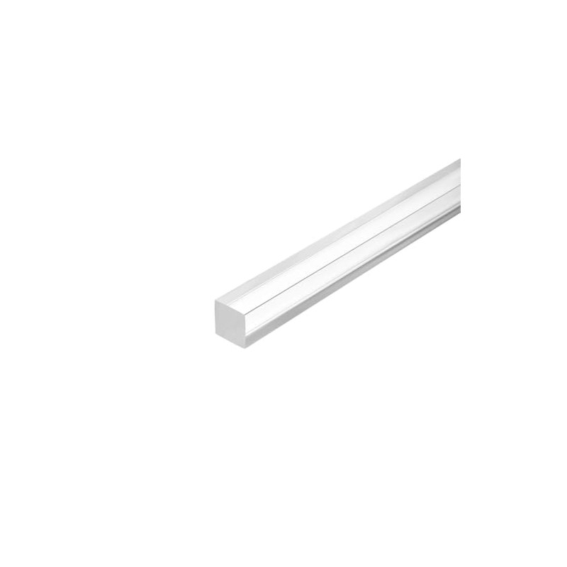 TOP-VIGOR 2Pcs Acrylic Square Rod, 15mm x 15mm x 350mm