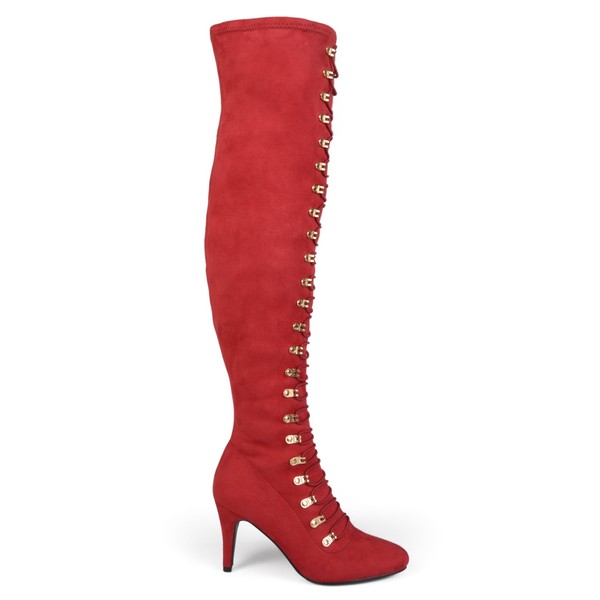 Brinley Co. Womens Regular and Wide Calf Vintage Almond Toe