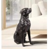 Hi-Line Gift 19" H Labrador Statue Bronze Home Decor Modern Living Room Display Ornament