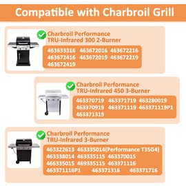 Emitter Plate Grate for Charbroil TRU-Infrared Grill 450 3-Burner 463370719 463371116 463371719 463371716 463371316 Parts, Stainless Steel Replacement for Charbroil Performance Grills