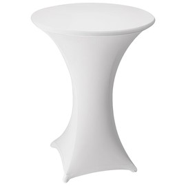 Gastro Uzal Table cover, 2-piece set, white, stretch, diameter 70-75 cm, round