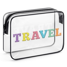 Travel Lover Gifts Travel Cosmetic Bag Traveler Gift for Women Birthday Vacation Gifts for Travel Lovers Sister Mom Friends Girls Trip Gifts Makeup Bag Travel Zipper Toiletry Pouch World Travel Gift
