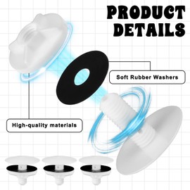 3 Pack Kitchen Sink Hole Cover Caps, Faucet Hole Cover, 2 Inch Durable Plastic Sink Plug Tap Holes Plate Stopper for Home Kitchen and Bathroom, Blanking Cap Plug Covers for Countertop (White)