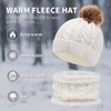 Kids Knitted Hat Scarf and Gloves Set, Toddler Winter Warm