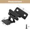 50 Pack 25 Pair Black Cabinet Hinges - 1/2 inch