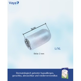 Vaya Medical Toe Cap Protector Medical Polymer Gel SmartGel 1 Piece Size L XL