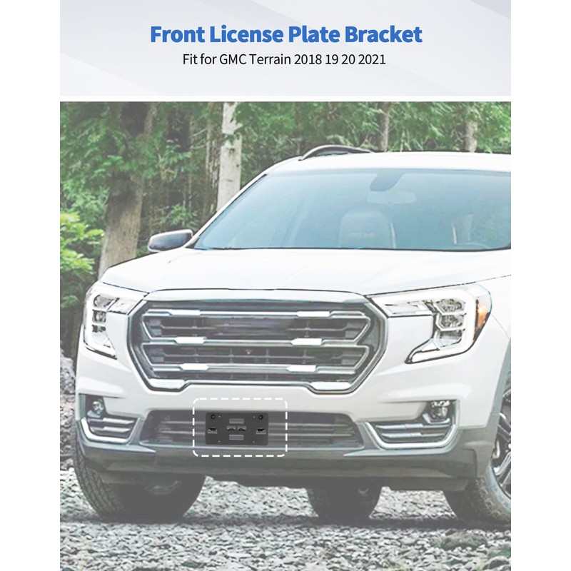 DSWSQ Front Bumper License Plate Frame Bracket Holder Compatible with