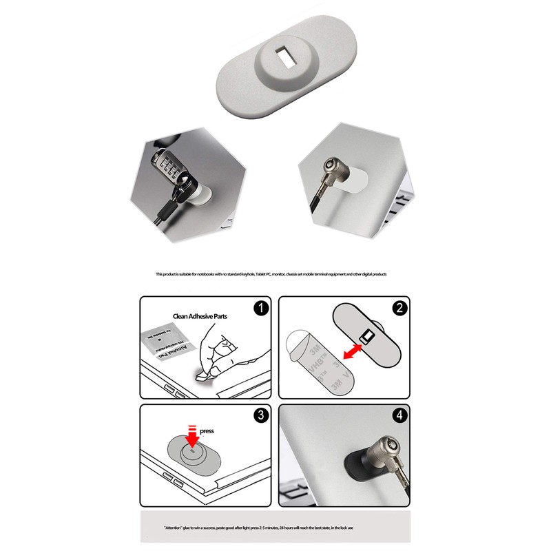 CaLeQi Combination Security Lock Cable for Notebook Laptop Pc Computer