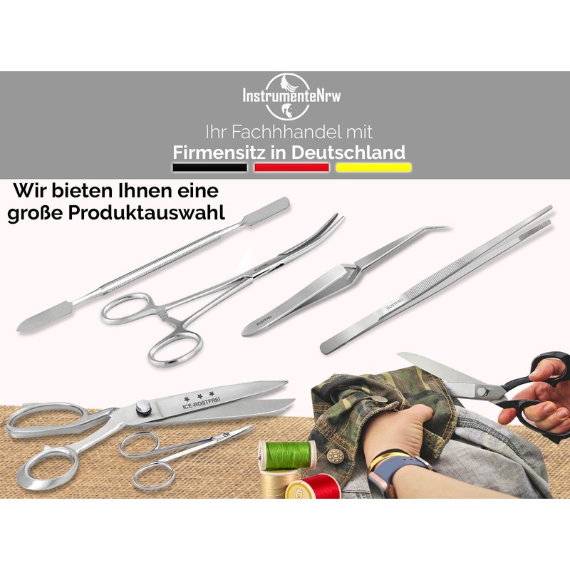 Gelspatel Doppel-Spatel, Salbenspatel, Doppelinstrument Edelstahl, Rostfrei, 17 cm
