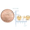 10K Yellow Gold Ball Stud Earrings, 6mm