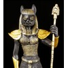 Egyptian Bastet Figurine Black Gold - Warrior Decoration Egypt Statue