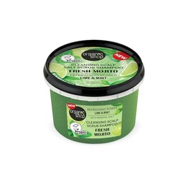 Organic Shop Cleansing Scalp Salt Scrub Shampoo Fresh Mojito Refreshing Power Lime & Mint, 250 ml