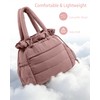 Drawstring Lunch Bag for Women, 13.5L Leakproof Puffy Insulated Lunch