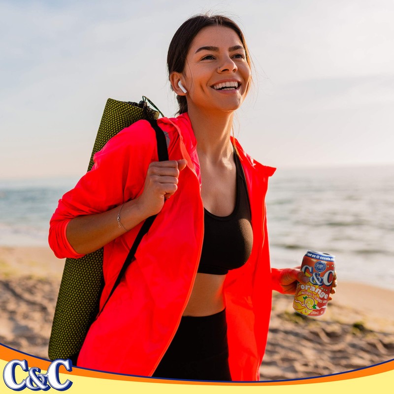 C&C Soda, Orange, 24 Count