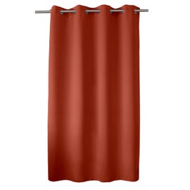 ED ENJOY HOME Enjoy Home Blackout Curtain with 8 Eyelets Chrome-Plated Metal Diameter 4 cm 100% Polyester 140 x 180 cm Öko-Tex-Easy Care Basic Collection Terracotta, 140 x 180