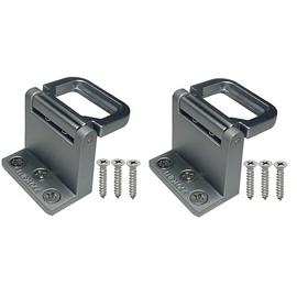 Window Security Lock, Sliding Window Security Latch for Vertical & Horizontal Sliding Glass Windows and Doors, Easy to Install, for Bedroom, Home, Apartment and Office 2 Pack (Silver)