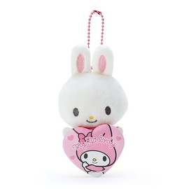 Sanrio 137154 My Melody Rhythm-kun Mascot Holder, 5.1 x 3.7 x 1.6 inches (13 x 9.5 x 4 cm), Polyester