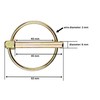 EMSNOVA® Folding Cotter Pins 6 mm x 45 mm Round