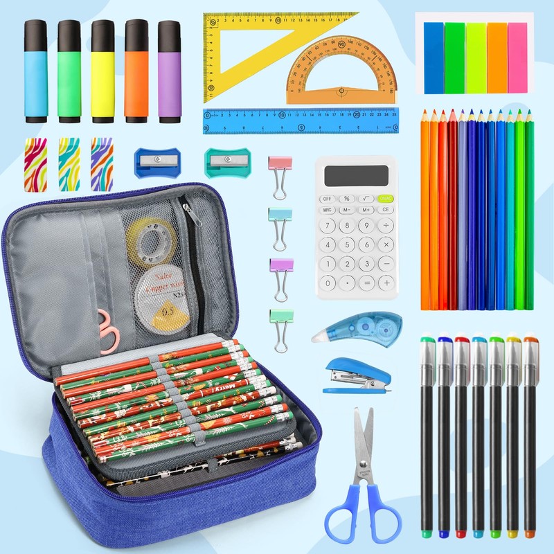 Kesote Pencil Case, Large Capacity Removable Pencil Case for School