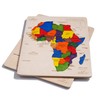 EKOPLAY’s Africa MAP Wooden Puzzle for Kids, 31 Piece Jigsaw
