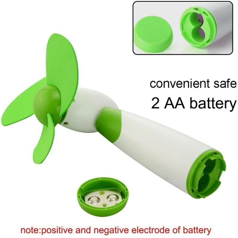 JDYYICZ Mini Handheld Fan Personal Fan Battery Soft Foam Blades