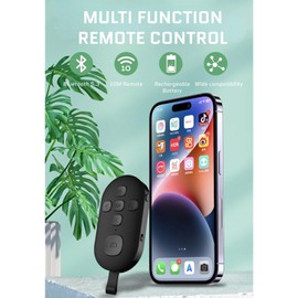Control Remoto Bluetooth TikTok Page Turner, Anillo de Desplazamiento Clicker para Cámara Novedosa Grabación de Vídeo Obturador Botón Selfie, Control Remoto de Dedo Recargable