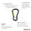 Ocun Condor HMS Twist Carabiner, Green