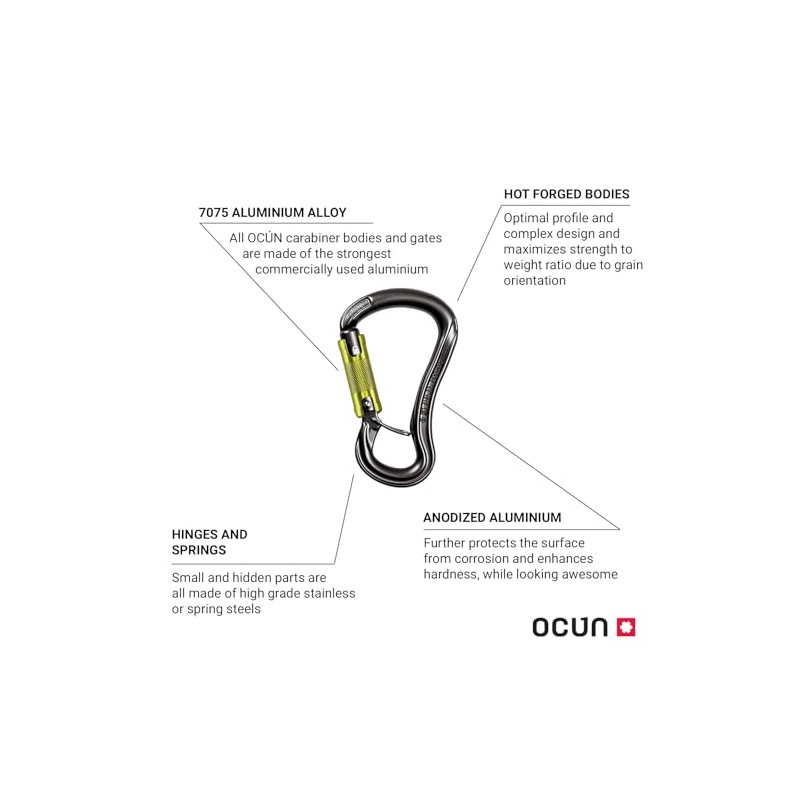 Ocun Condor HMS Twist Carabiner, Green