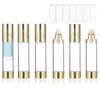 6Pcs 1.7oz/50ml Airless Pump Bottle Dispenser, Clear Empty Shampoo Bottles,