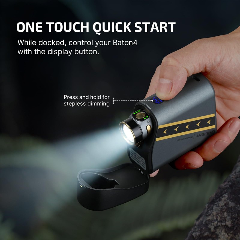 OLIGHT Baton4 Premium Edition EDC Flashlight 1300 Lumens with Type-C