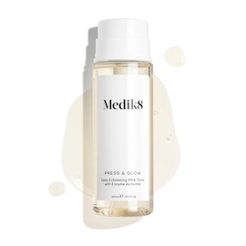 Medik8 Press & Glow - Daily PHA Exfoliating Facial Toner - Smooths the Skin Surface & Promotes Skin Radiance - All Skin Types - 200 ml