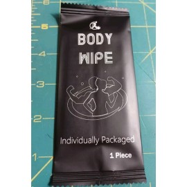 TIMGLE 24 Pack Individually Packed Alo Vera Non Woven Body Wipe Adult Care Hiking Sport
