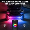 8 Pods 5 Sided RGB Rock Lights for Trucks, App