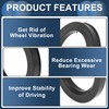 INFINAUTO 78.1mm to 56.1mm Car Wheel Hub Centric Rings Black